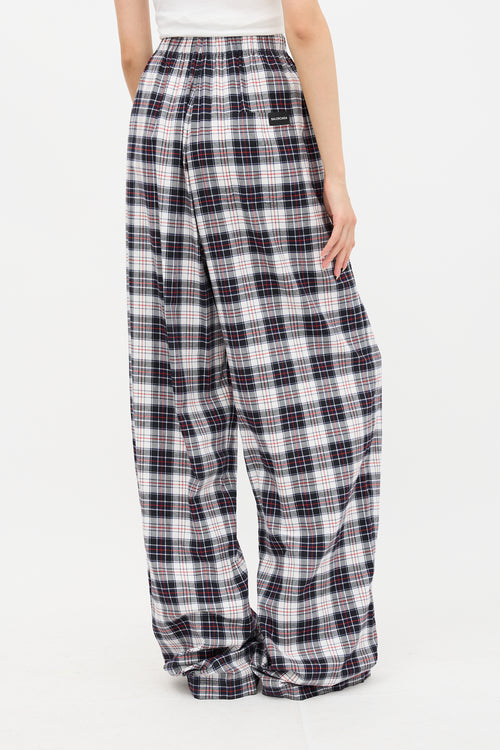 Balenciaga Plaid Flannel Lounge Pant