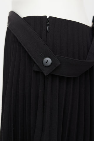Balenciaga Pre-Fall 2017 Pleated Low Waist Skirt