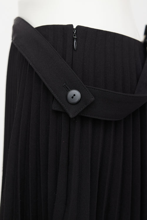 Balenciaga Pre-Fall 2017 Pleated Low Waist Skirt