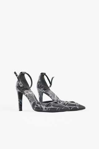 Balenciaga Printed Leather Pump