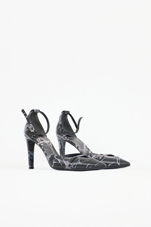 Balenciaga Printed Leather Pump
