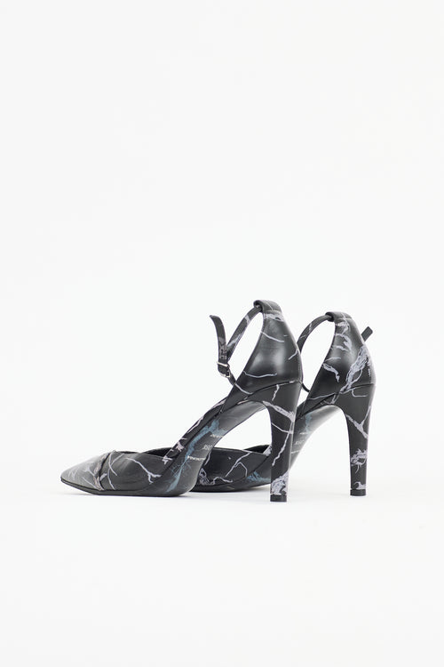 Balenciaga Printed Leather Pump