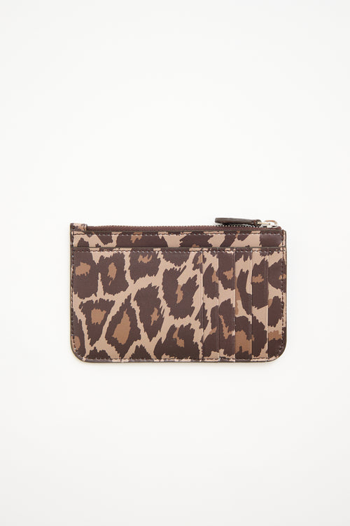 Balenciaga Printed Leather Cash Card Holder