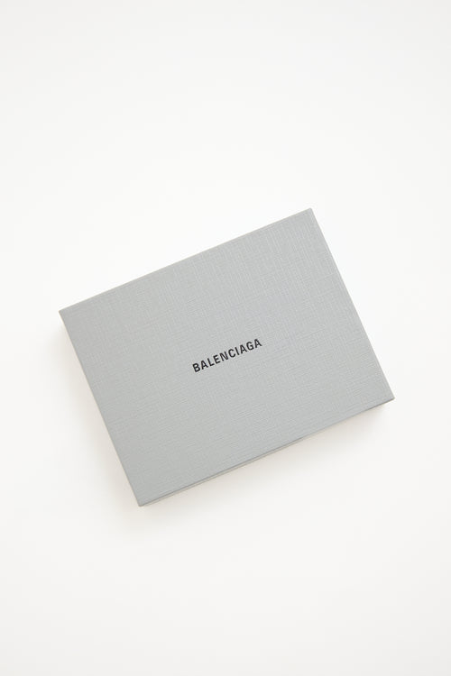 Balenciaga Printed Leather Cash Card Holder