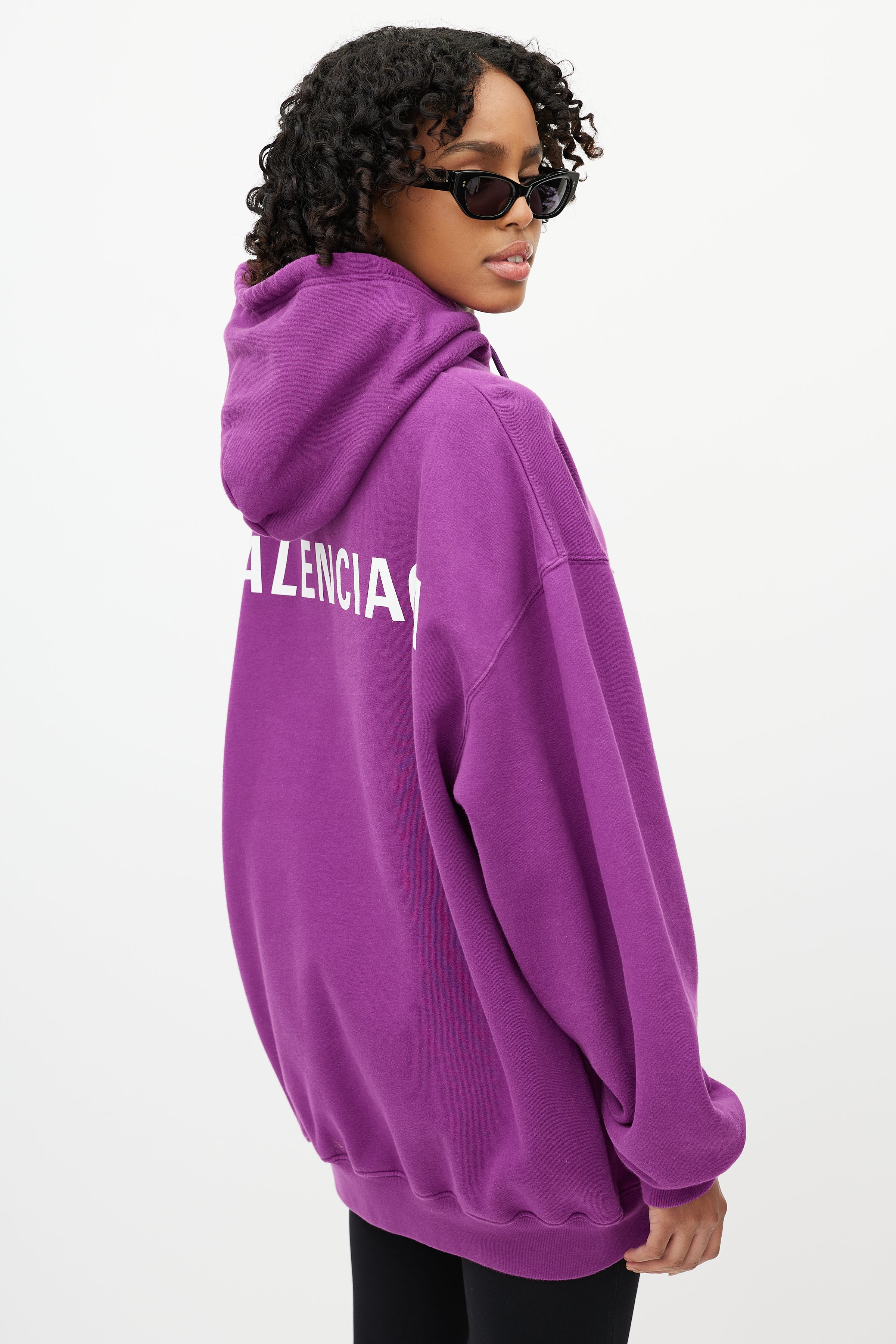Balenciaga // Purple Pullover Drawstring Hoodie – VSP Consignment
