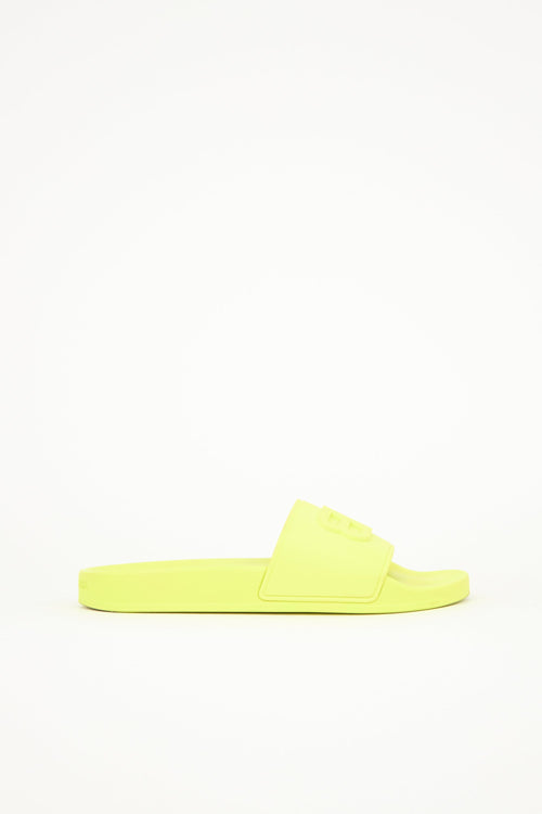 Balenciaga Rubber BB Pool Slide