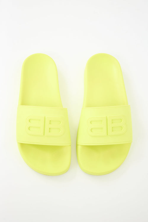 Balenciaga Rubber BB Pool Slide