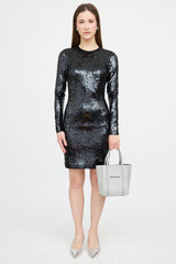 Balenciaga Every Glitter Logo Tote