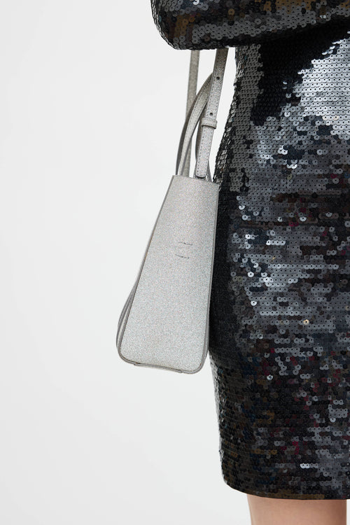 Balenciaga Every Glitter Logo Tote