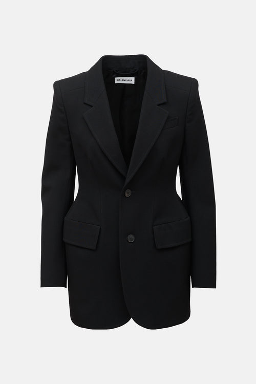 Balenciaga SS 2020 Wool Gabardine Blazer