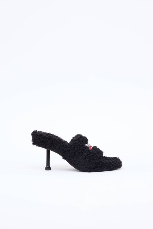 Balenciaga Furry Logo Sandal
