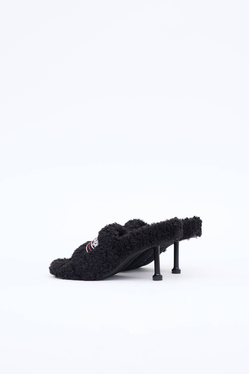 Balenciaga Furry Logo Sandal