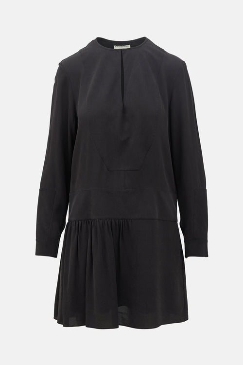 Balenciaga Silk Drop Waist Dress
