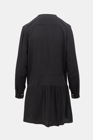 Balenciaga Silk Drop Waist Dress