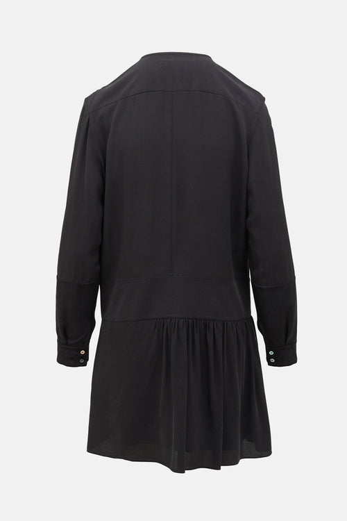 Balenciaga Silk Drop Waist Dress