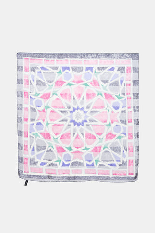 Balenciaga Silk Geometric Scarf