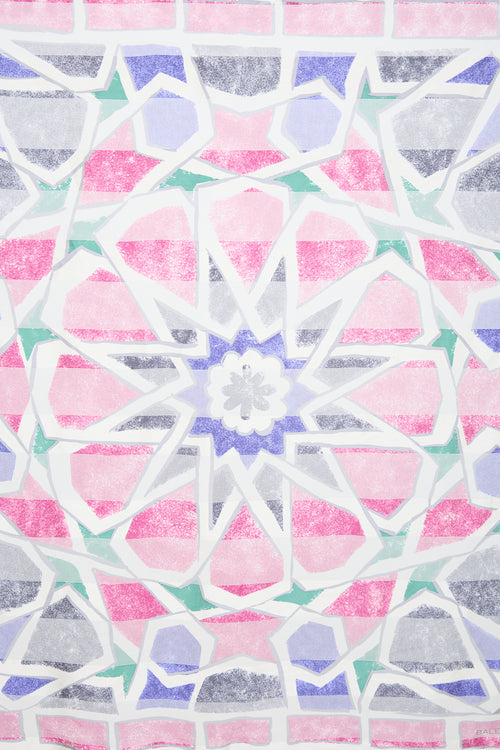 Balenciaga Silk Geometric Scarf