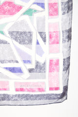 Balenciaga Silk Geometric Scarf