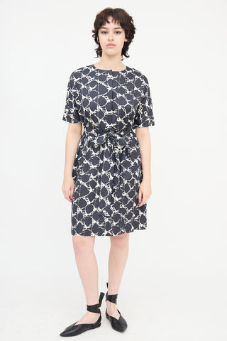 Balenciaga Silk Printed Dress