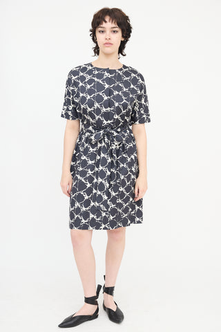 Balenciaga Silk Printed Dress