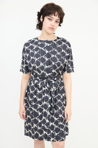 Balenciaga Silk Printed Dress