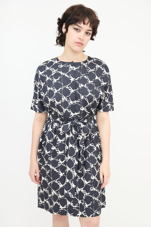 Balenciaga Silk Printed Dress