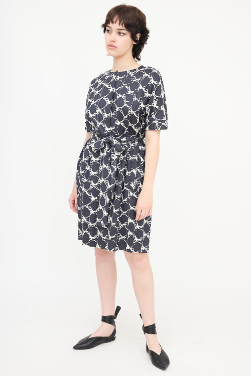 Balenciaga Silk Printed Dress