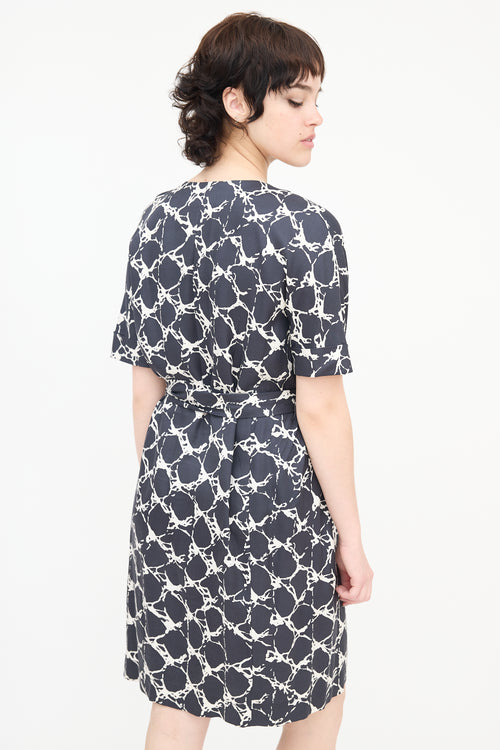 Balenciaga Silk Printed Dress