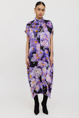 Balenciaga Silk Shutterstock Floral Dress