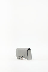 Balenciaga Silver Glitter Hourglass Wallet On Chain Bag
