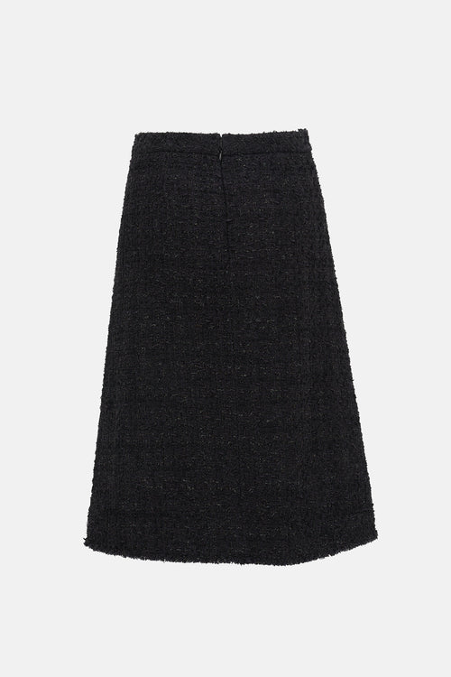 Balenciaga Sparkly Tweed Skirt