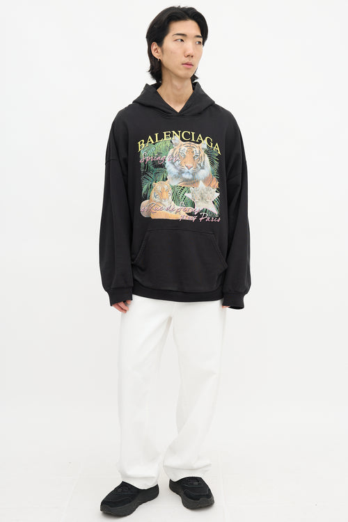 Balenciaga Spring 2022 Logo Hoodie