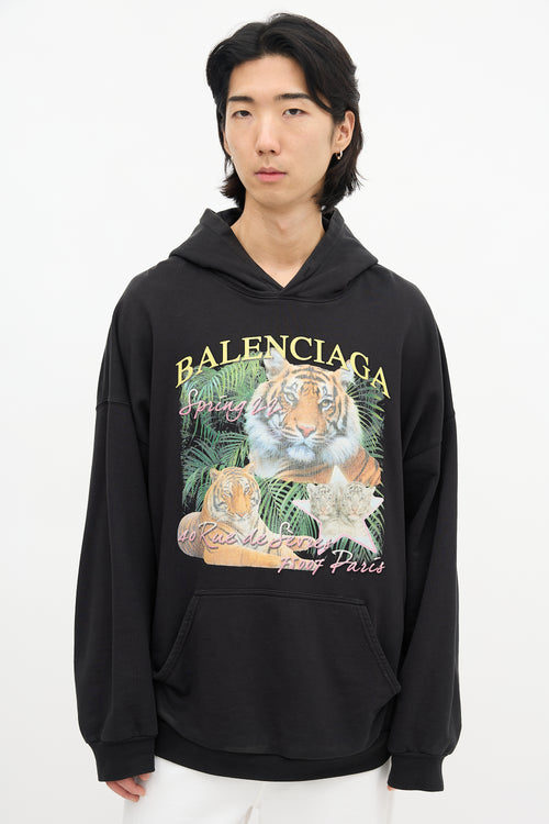 Balenciaga Spring 2022 Logo Hoodie