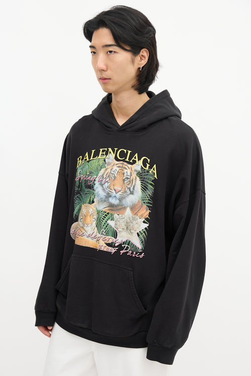 Balenciaga Spring 2022 Logo Hoodie