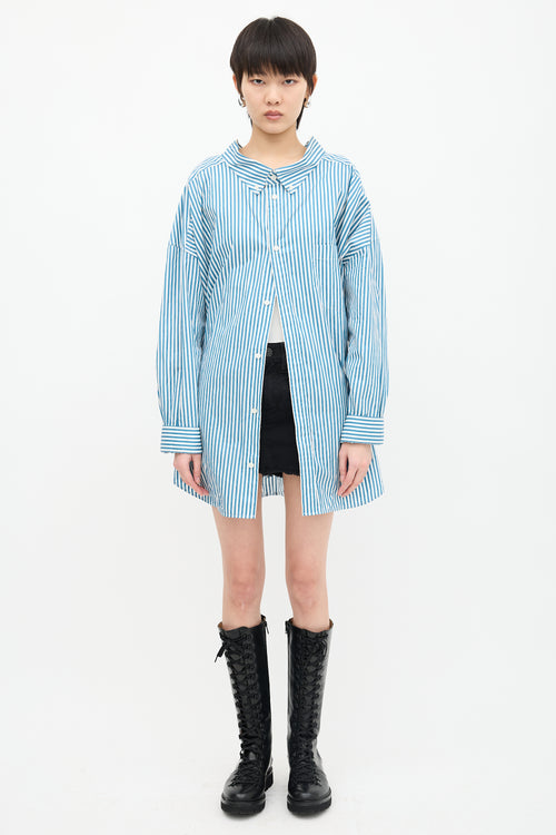 Balenciaga Striped Logo Shirt