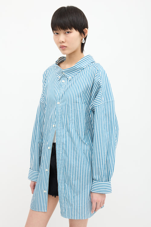 Balenciaga Striped Logo Shirt