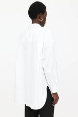 Balenciaga Extended Collar Button Up Shirt