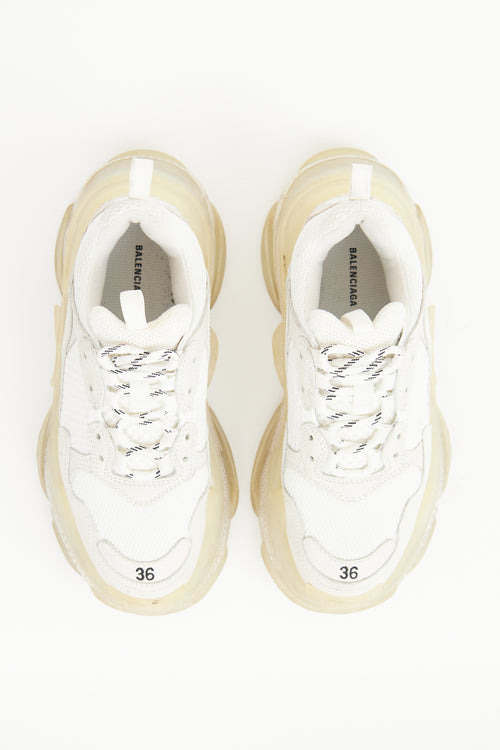 White Triple S  Sneaker