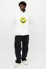 Balenciaga White & Multicolour Melting Smiley Skeleton Oversized Hoodie