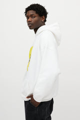 Balenciaga White & Multicolour Melting Smiley Skeleton Oversized Hoodie