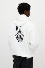 Balenciaga White & Multicolour Melting Smiley Skeleton Oversized Hoodie