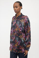 Balenciaga Winter 2018 Silk Floral Shirt