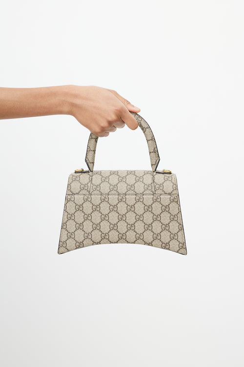 Gucci X Balenciaga 2021 Beige Small "The Hacker Project" Hourglass Bag