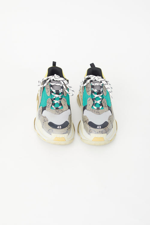 Balenciaga X Gucci Multicolour Triple S Sneaker