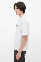 Balenciaga X WFP Heather Grey Logo T-Shirt
