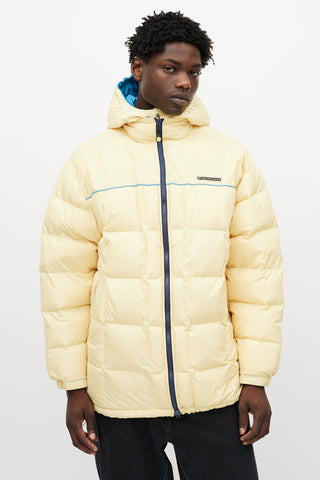 Balenciaga Yellow & Navy Reversible Down Jacket