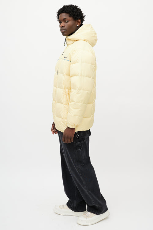 Balenciaga Yellow & Navy Reversible Down Jacket