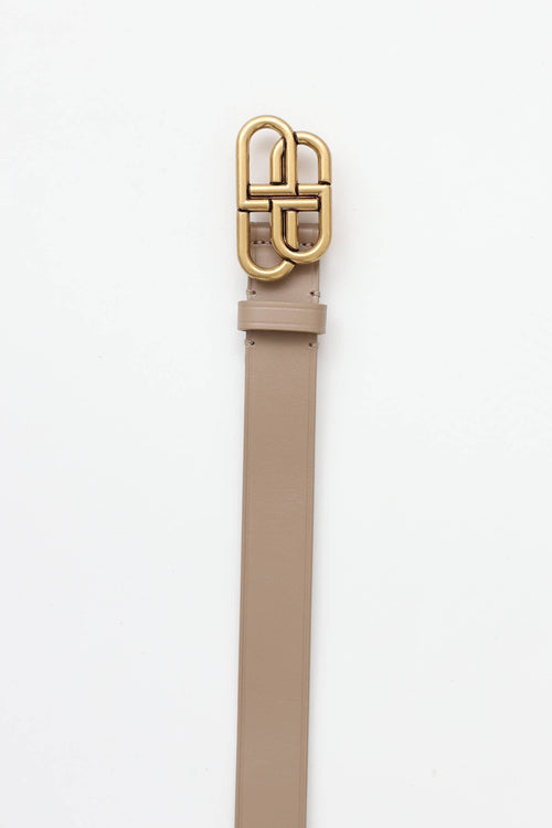 BalenciagaLeather BB Belt