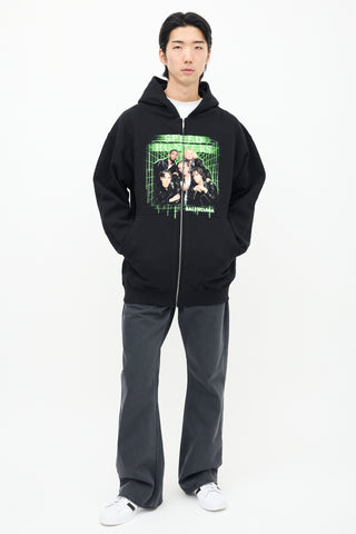 Balenciaga Black & Green Speedhunters Hoodie