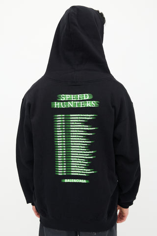 Balenciaga Black & Green Speedhunters Hoodie